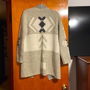 debut tribal pattern cardigan